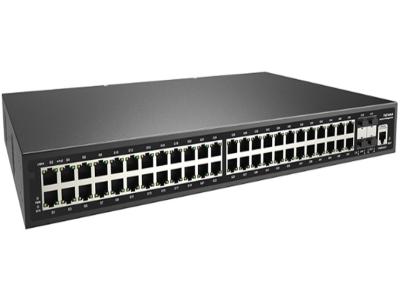 China Full Gigabit 52 Port L2+ Managed 48 Port POE Switch With 48x10/100/1000M RJ45 for sale