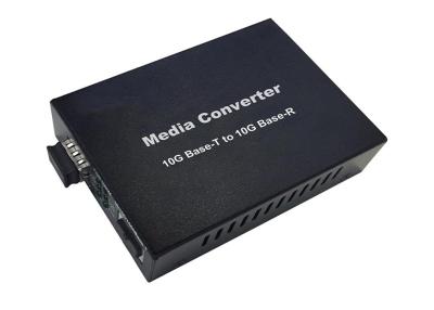 Chine base-T du convertisseur 10G de médias de la fibre 10G à un convertisseur plus bas de médias de l'Ethernet 10G à vendre