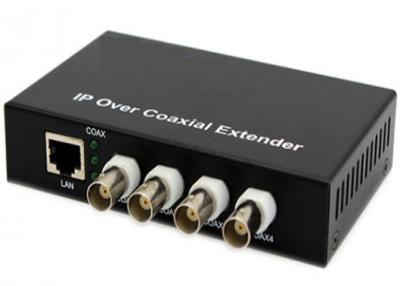 China 10/100mbps IP Extender Over Coax 2km 1 Ethernet And 4 BNC Ports Over Coaxial Cable for sale