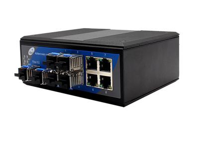 China 10 Port Ethernet Fiber Switch with 6 SFP and 4 ethernet Ports for sale