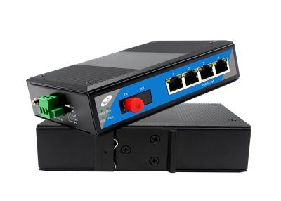 China 80km Fiber POE Switch , 4 Port Network Switch With Fiber Ports for sale
