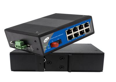 China 100km Industrial POE Ethernet Switch With 1 Fiber and 8 Ethernet Ports for sale