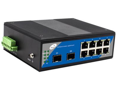 China Cascading Ring Industrial POE Switch , 8 Port Gigabit POE Switch for sale