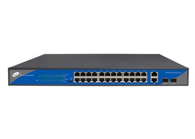 China IPC Extender 250M POE Ethernet Switch 24 Port , POE Powered Unmanaged Switch for sale