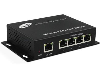 China 4 Port POE Switch with IPC Extender 250M VLAN CBIT Functions for sale