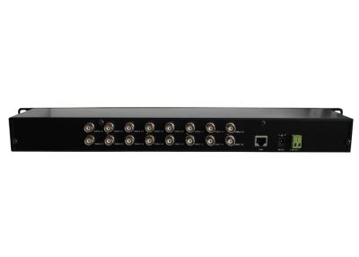 China ethernet 170Mbps sobre portos coaxiais do conversor 16 BNC 1 Gigabit Ethernet à venda