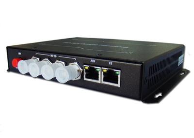 China transmisor-receptor óptico de 4ch HD SD SDI con un puerto Ethernet 10/100Mbps en venta