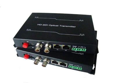 中国 20km 10/100Mbpsネットワーク ポートが付いている1つのチャネルHD SDIの光学トランシーバー 販売のため