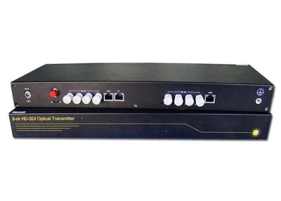 China 8ch HD SDI Fiber Optic Converter With RS485 Ethernet Port for sale