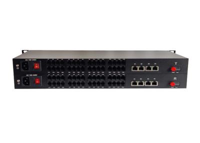 China 32ch Telephone Fiber Converter With 4 10/100Mbps Ethernet Ports for sale