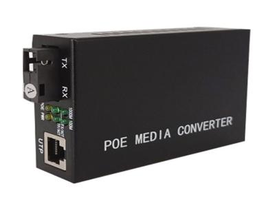China 1 POE Ethernet Port Fiber Media Converter 1 Optical Port 1310/1550nm for sale