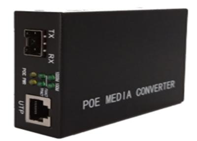 Chine port Ethernet de POE du convertisseur 1 de médias de 10/100/1000Mbps POE et 1 port de SFP à vendre