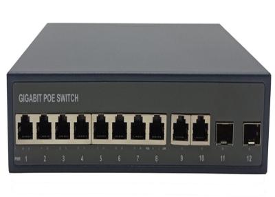 China City Power 8 POE Ports SFP Fiber Switch Wall Mounted for sale
