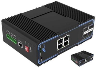 China Managed SFP Fiber Switch Full Gigabit 4 Ethernet POE Ports and 4 SFP Ports for sale