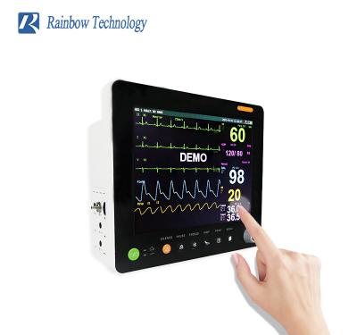 China Ccu de Icu monitor paciente do tela táctil de 12 polegadas com caixa acessória à venda