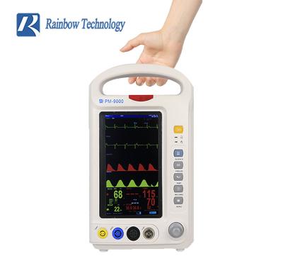 China 7 Inch Portable Multi Parameter Monitor Color Display Vital Signs Patient Monitor for sale