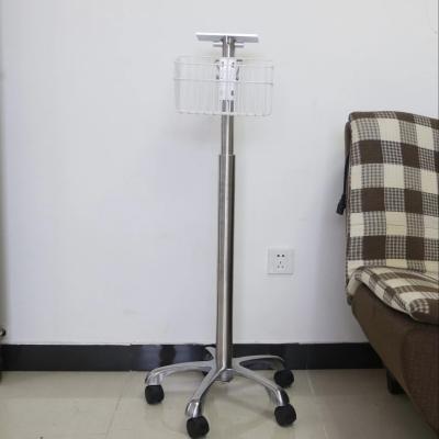 China Economical Height Adjustable Patient Monitor Trolley Cart For Hospital for sale