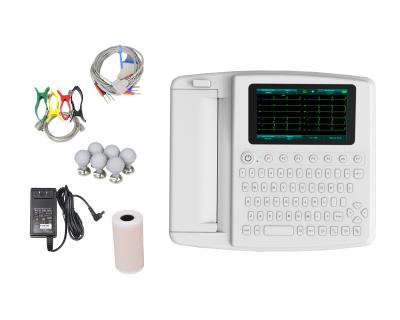 China Medical Printer Touch Screen ECG Machine 12 Channel for sale