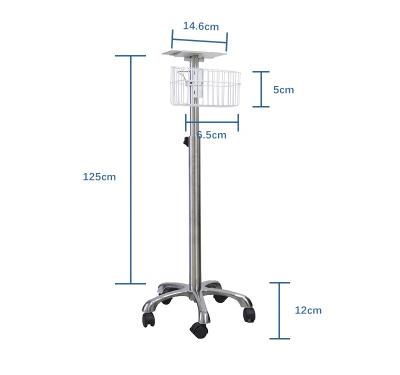 China Powder Coating Patient Monitor Trolley 5.6kg for Hospital Use for sale