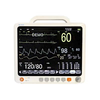 China Vital Signs Monitor Human Medical ECG Monitor Vital Signs Patient Monitor Portable for sale