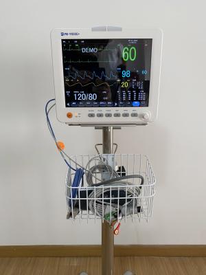 China High Quality Vital Signs Monitor Cart with 1 Year Warranty - Modern Patient Monitor Trolley for sale