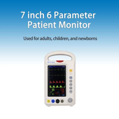 China ISO13485 Portable Patient Monitor 7 Inch Colorful Disaplay Built In Rechargeable Battery for sale