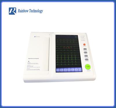 China Pantalla táctil del canal de la máquina 12 del ECG ECG del electrocardiograma de la clase II en venta