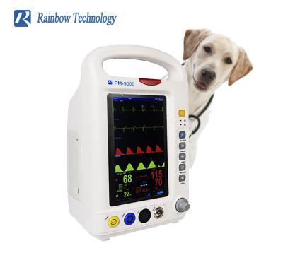 China Multiparameter Veterinary Capnography Monitors 2.0kg Lightweight For Animal Hospital for sale