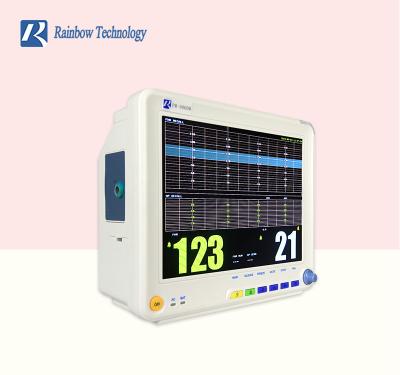 Chine coeur foetal foetal Rate Machine de Toco FHR de moniteur de paramètre multi de TFT de couleur à vendre