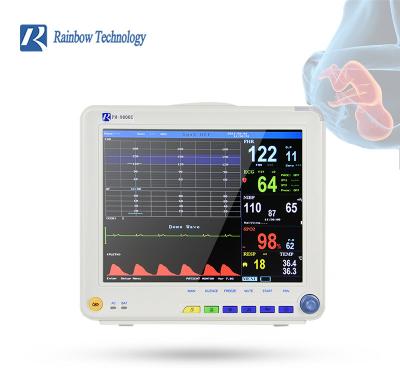 China 12.1 Inch Fetal FHR Monitor 9 Parameters Fetal Monitoring Machine 6.3kg for sale