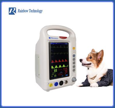 China Lightweight Veterinary Temperature Monitor compact Veterinary ECG Machine for sale
