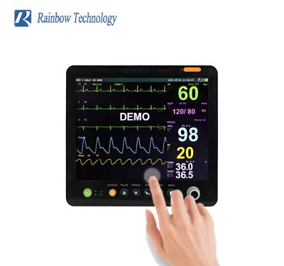 China 15 inch  Multi parameter  Patient Monitor Low Power Touch Screen ICU Vital Signs Monitor for sale