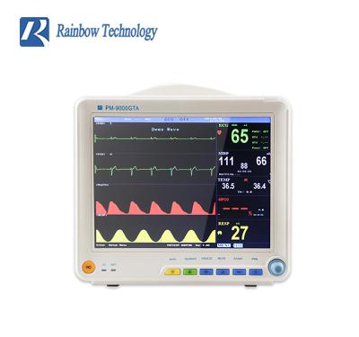 China Monitoração padrão paciente da pressão sanguínea GB/T18830-2009 da classe II do monitor do multi parâmetro elétrico do CCU de ICU à venda