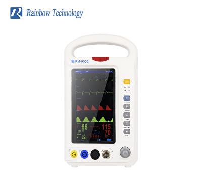 China Handle ICU/CCU Emergency Patient Monitor Portable with 7In TFT LCD Display for sale