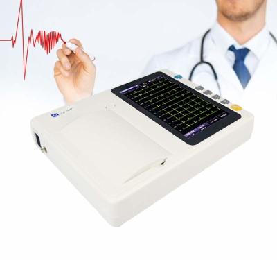 Китай Электрокардиограмма ISO машина Ecg 7 руководств экрана касания 12 дюйма с анализатором продается
