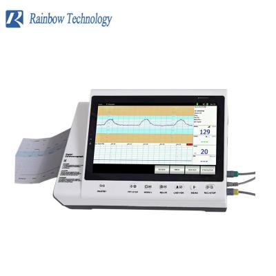 China 3 Parameters Twins CTG Fetal Heart Rate Monitor Cardiotocography Machine With Printer for sale