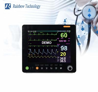China 15 Inch Color TFT LCD Vital Signs ICU Multi Parameter Patient Monitor Digital Hand Carried for sale