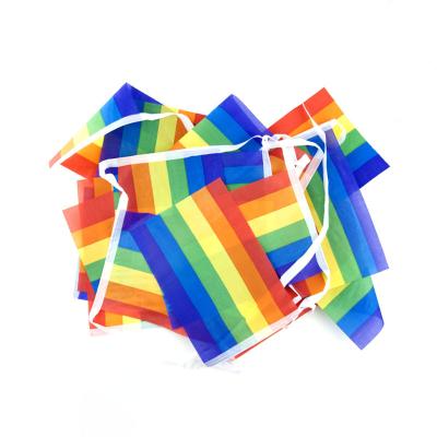 China Triangle Square Rectangle LGBT Flag 100 Polyester Material For Outdoor for sale