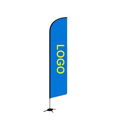 China 110D Polyester 560cm Advertising Beach Flag Custom Double Sided Printed for sale