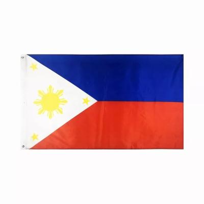China Philippines 3X5 Custom Flag Digital Printing 100% Polyester Filipino Flag for sale