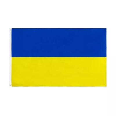 China High Quality Polyester 3X5FT World Flags Ukrainian Flag Hanging Style en venta