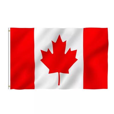 中国 High Quality Polyester World Flags Hanging Style Canada Flag  3X5FT 販売のため