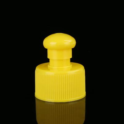 China LinDeer Plastic Water Bottle Push And Pull Cap 24mm 28mm for sale