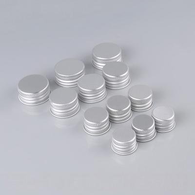 China 18mm 20mm 24mm Cosmetic Bottle Caps Non Spill Aluminum Bottle Lid for sale