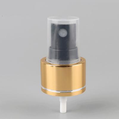 China Perfume Aluminum Gold Black Fine Mist Sprayer 24/410 28/410 for sale