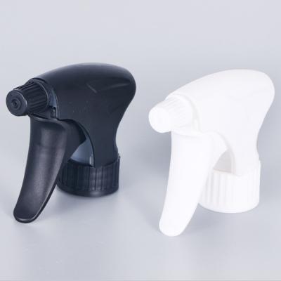 China PP Black 24MM Plastic Spray Nozzle Trigger White Prevent Water Leakage for sale
