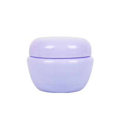 China Pequeño empaquetado poner crema cosmético púrpura del tarro de 5g 10g recargable en venta