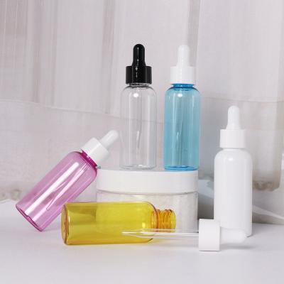 China Plastic PP PET 100ml Essential Oil Bottle With Dropper for sale