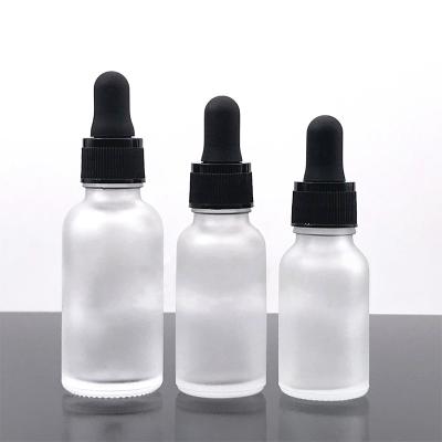 China Multi Capacity Frosted Dropper Glass Essential Oil Bottles 5ml 10ml for sale