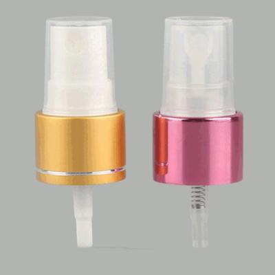 China LinDeer Gold Pink 24mm Mist Pump Sprayer Atomiser Spray Cap for sale
